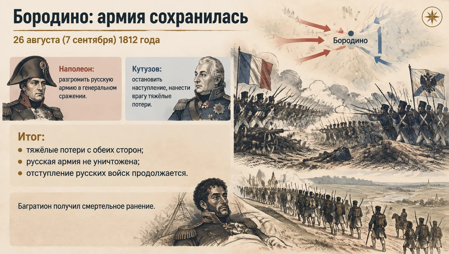 Бородино: армия сохранилась
