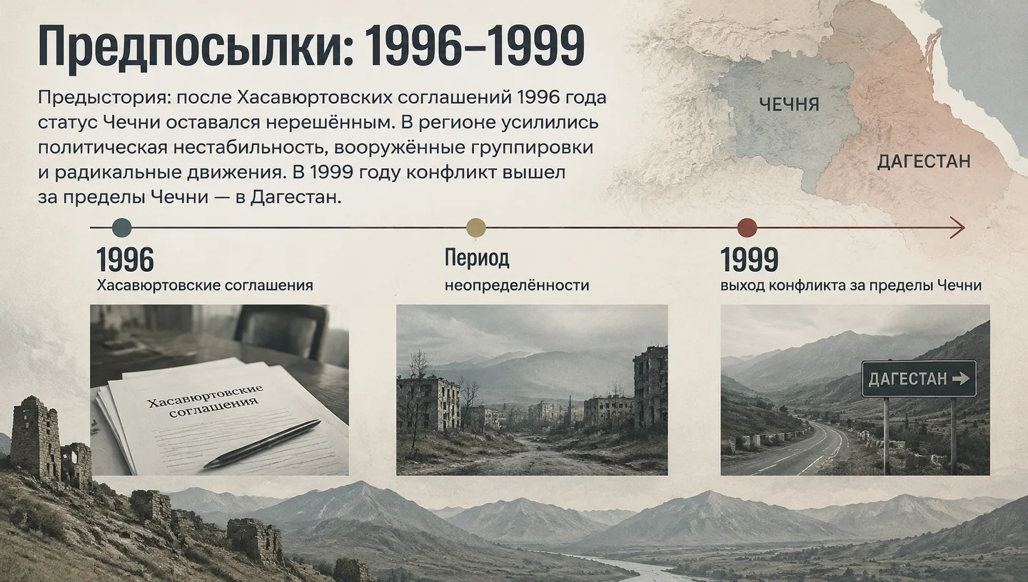 Предпосылки: 1996–1999