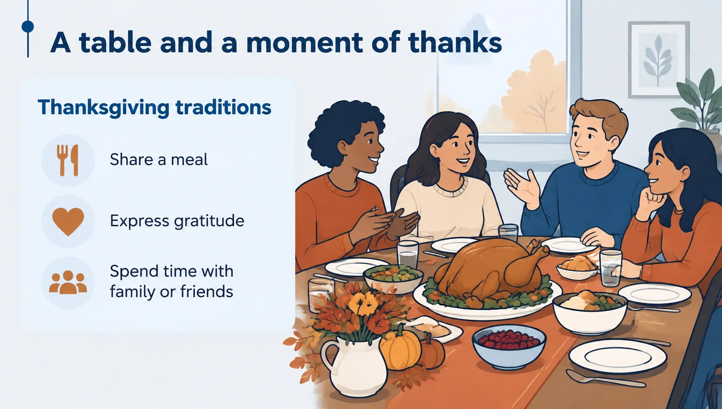 A table and a moment of thanks