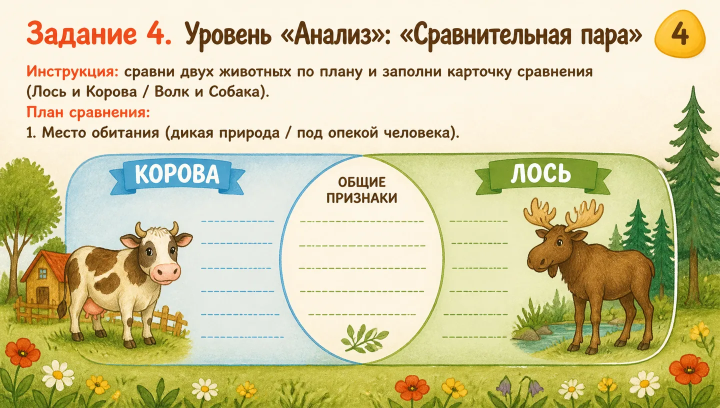 Задание 4. Уровень «Анализ»: «Сравнительная пара»