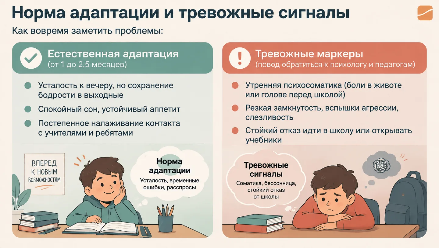 Норма адаптации и тревожные сигналы