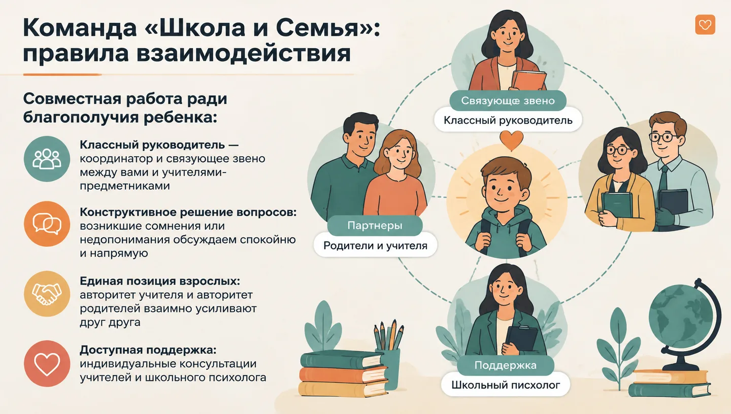 Команда «Школа и Семья»: правила взаимодействия