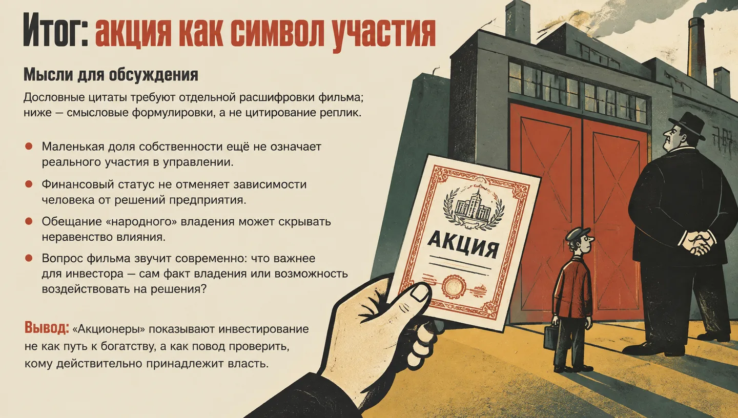 Итог: акция как символ участия