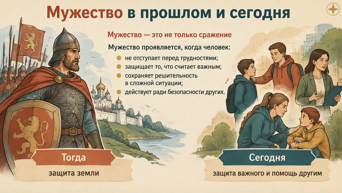 Мужество в прошлом и сегодня