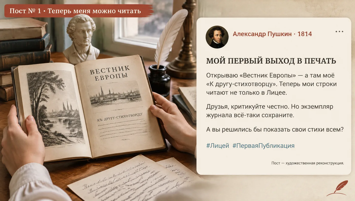 Пост № 1 · Теперь меня можно читать