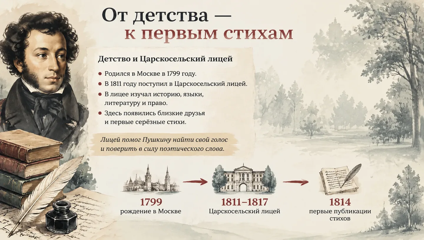 От детства — к первым стихам
