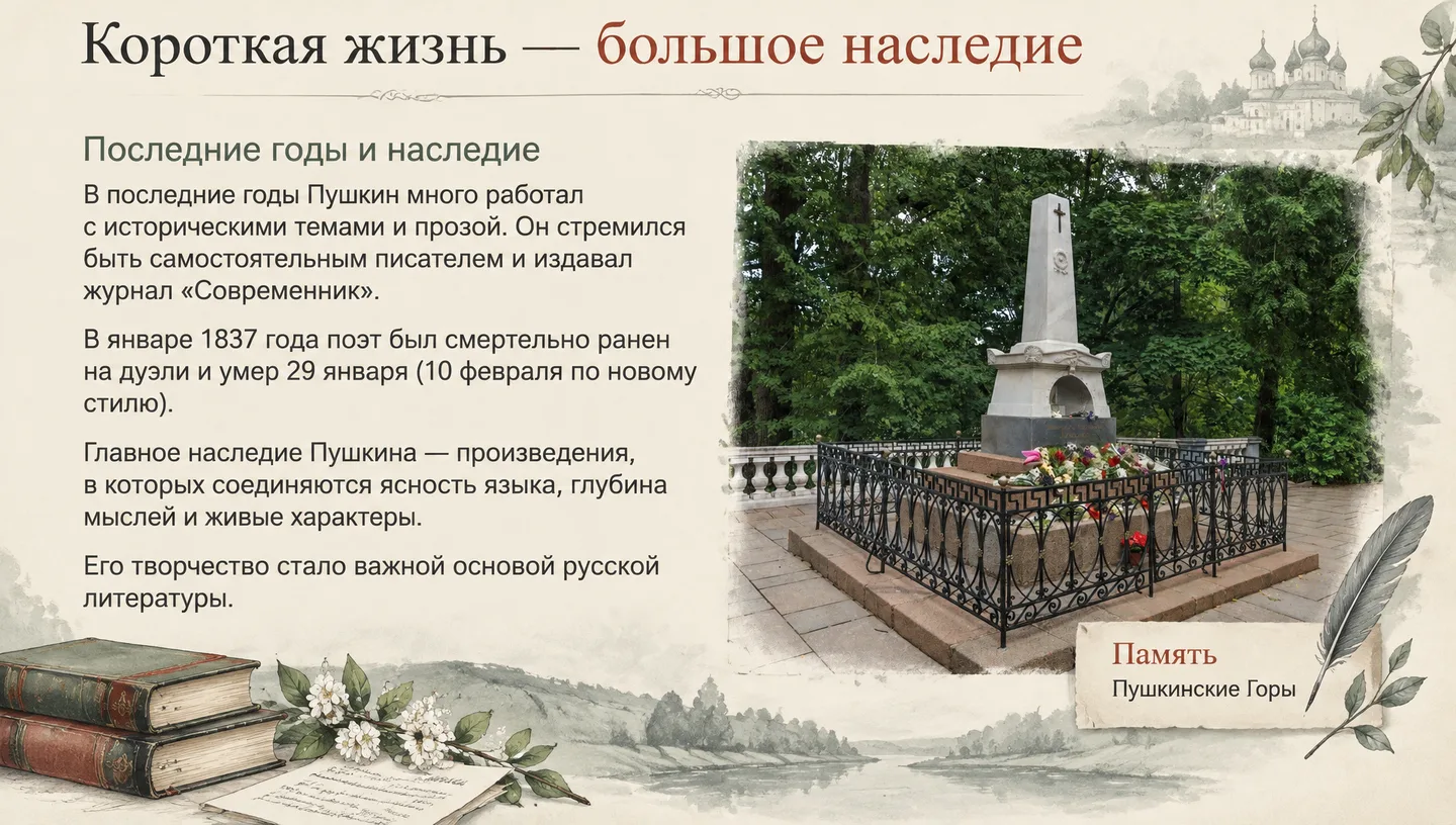 Короткая жизнь — большое наследие