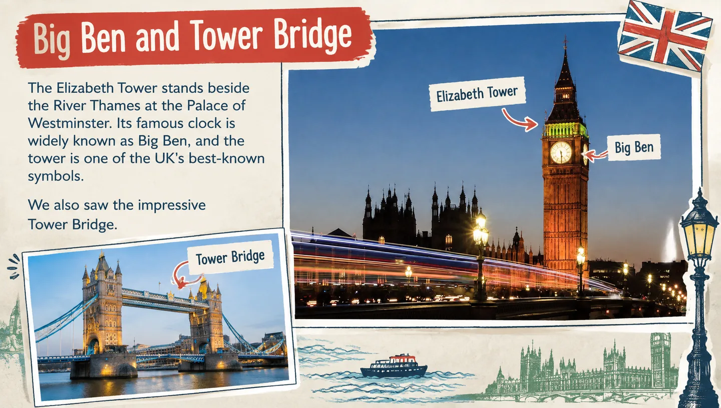 Big Ben and Tower Bridge