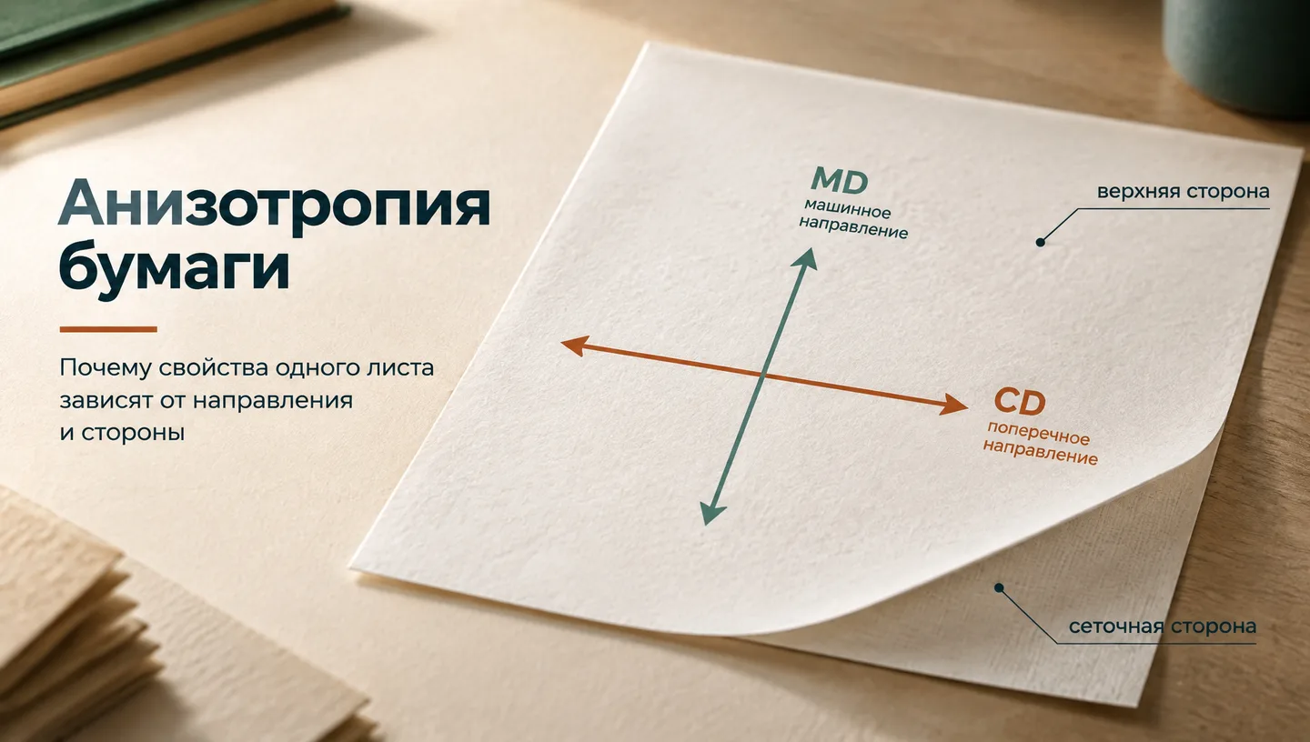 Первый слайд: Анизотропия бумаги