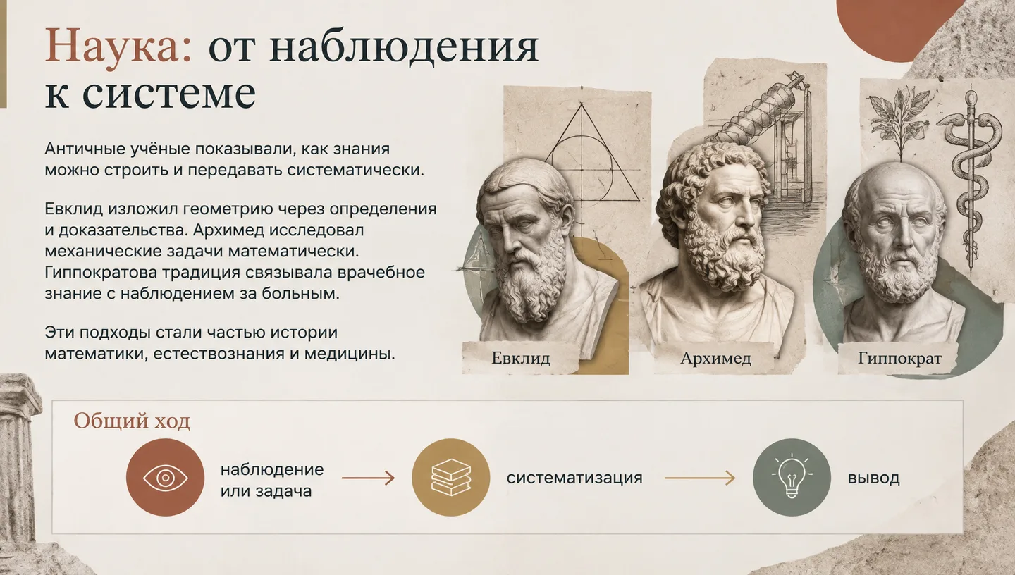 Наука: от наблюдения к системе