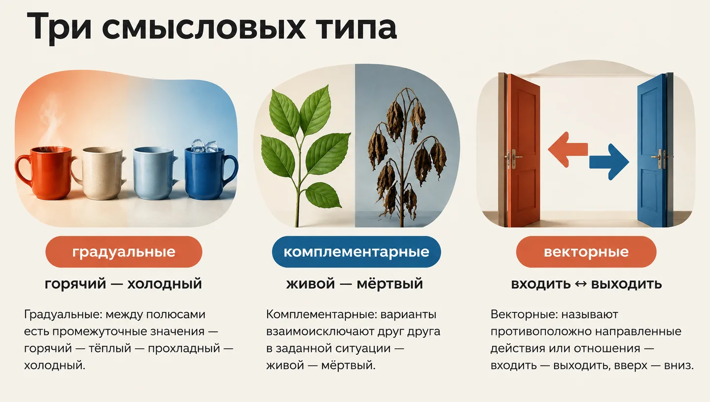Три смысловых типа