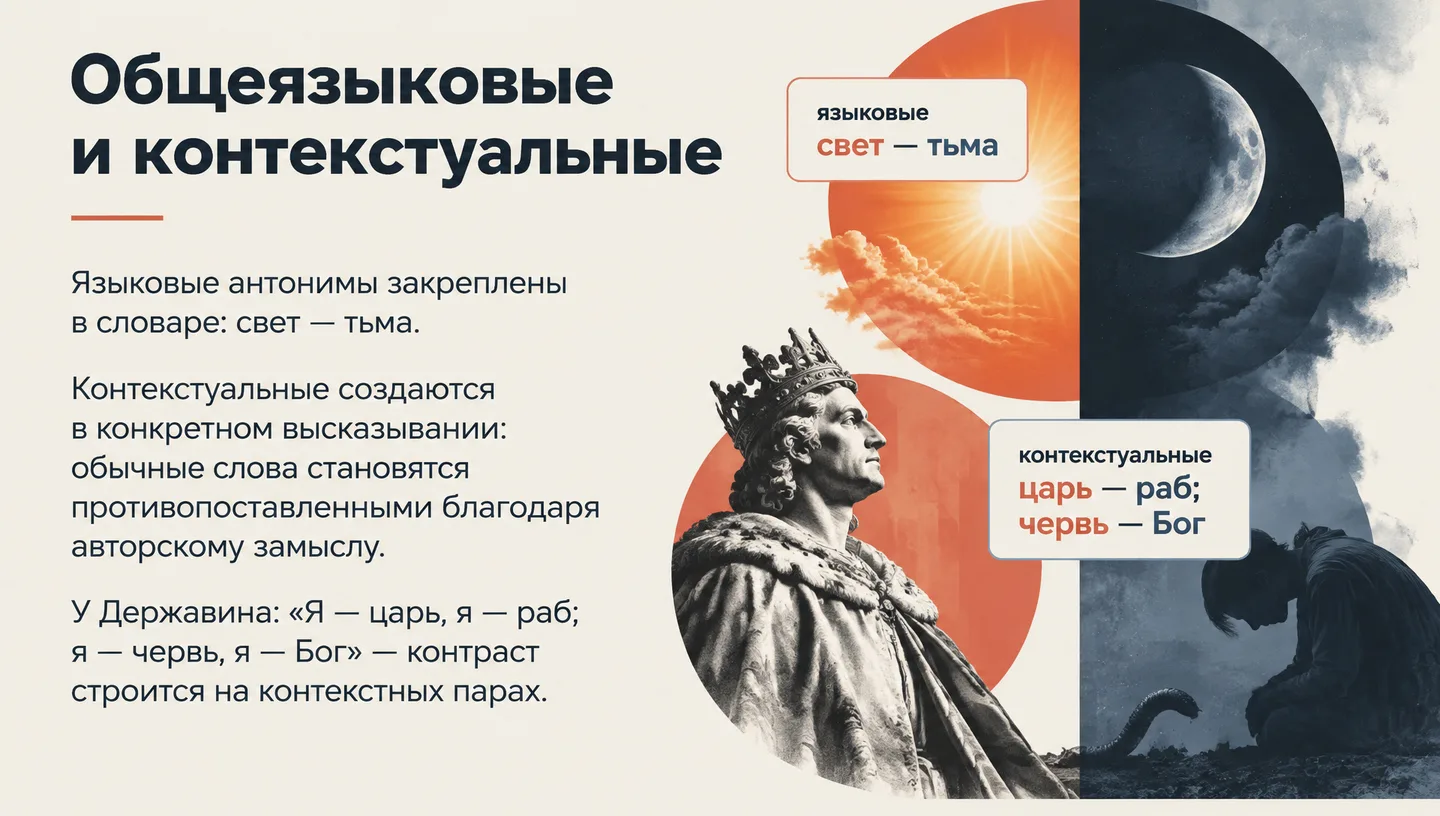 Общеязыковые и контекстуальные