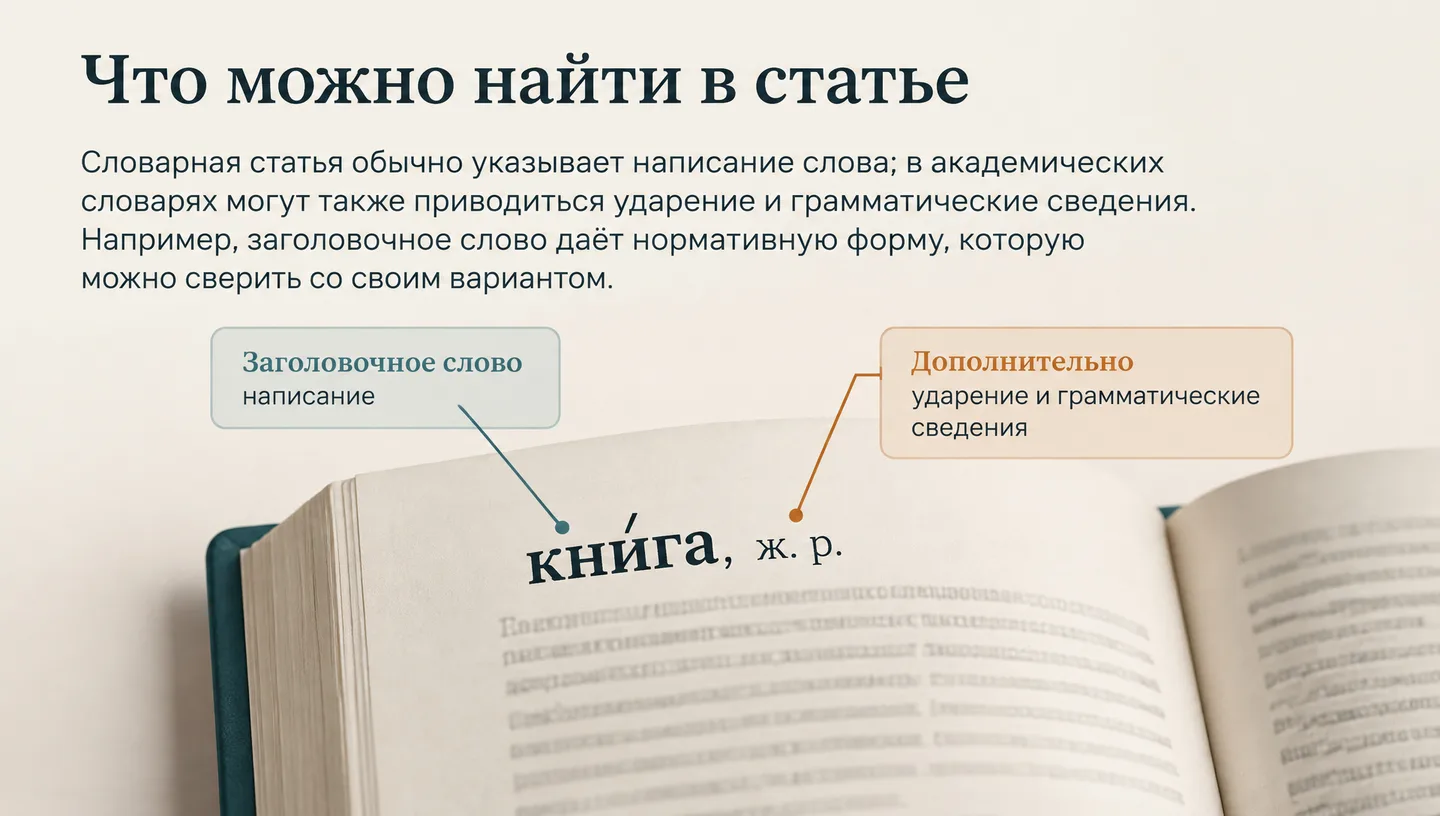 Что можно найти в статье