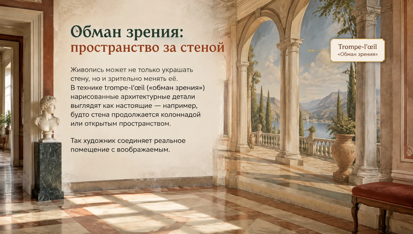Обман зрения: пространство за стеной