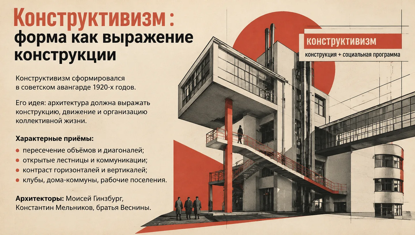 Конструктивизм: форма как выражение конструкции