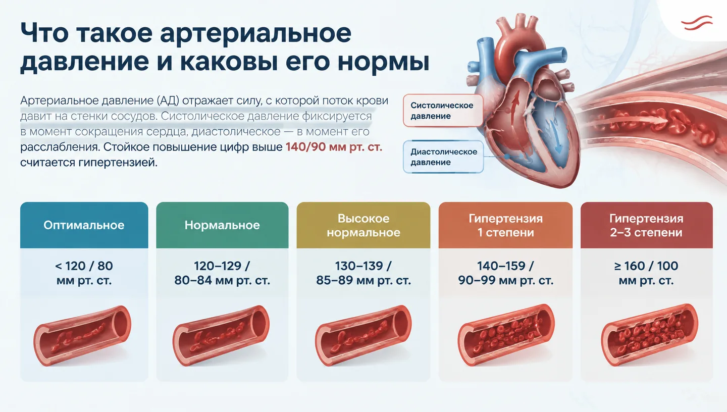 Что такое артериальное давление и каковы его нормы