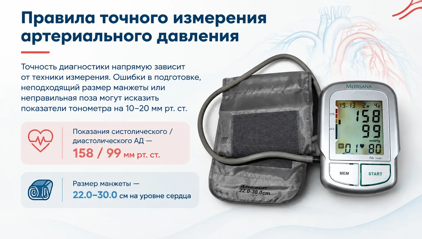 Правила точного измерения артериального давления