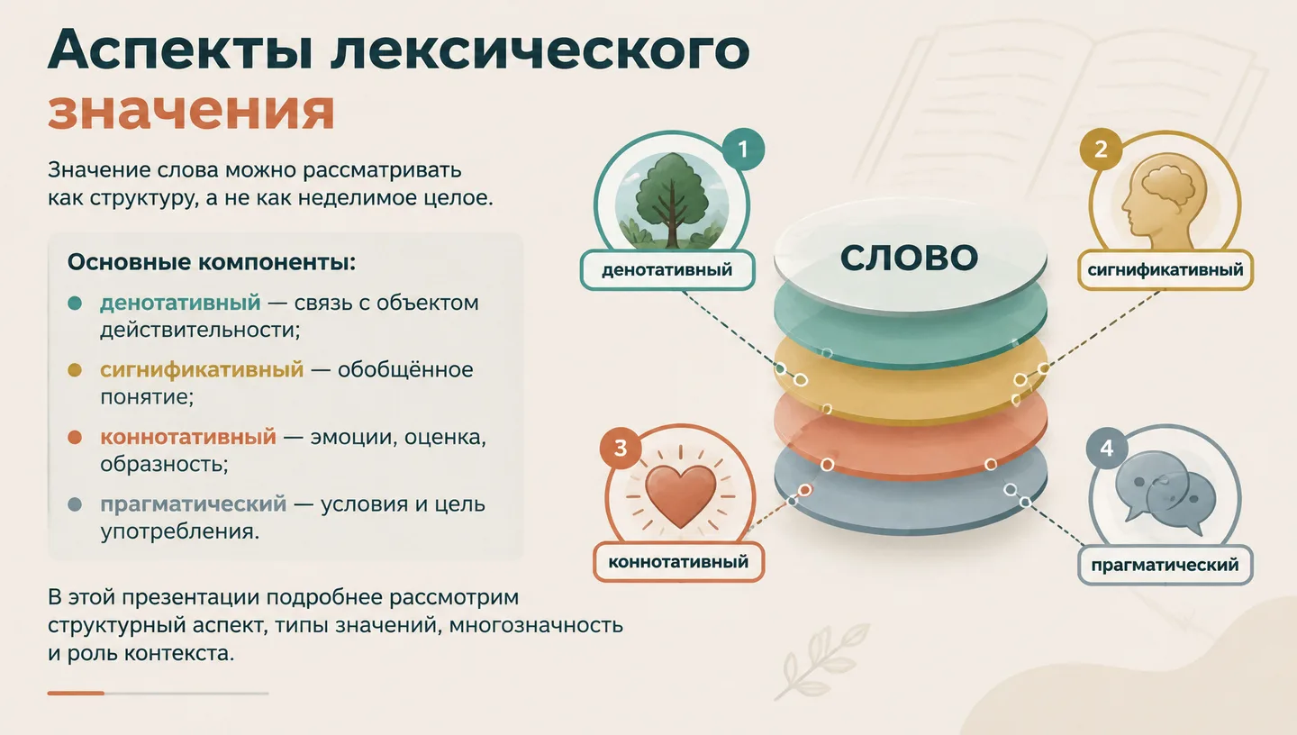 Аспекты лексического значения