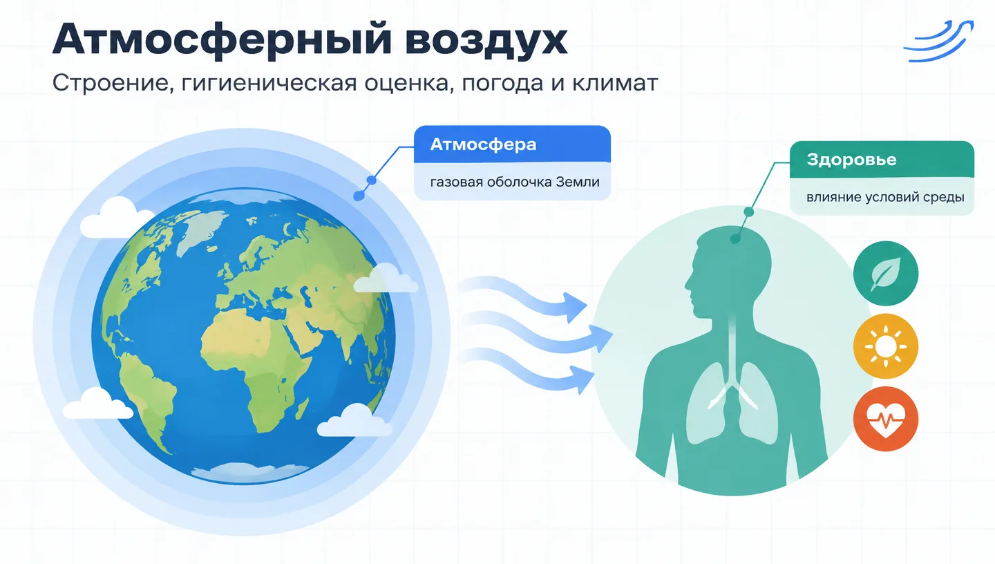 Первый слайд: Атмосферный воздух