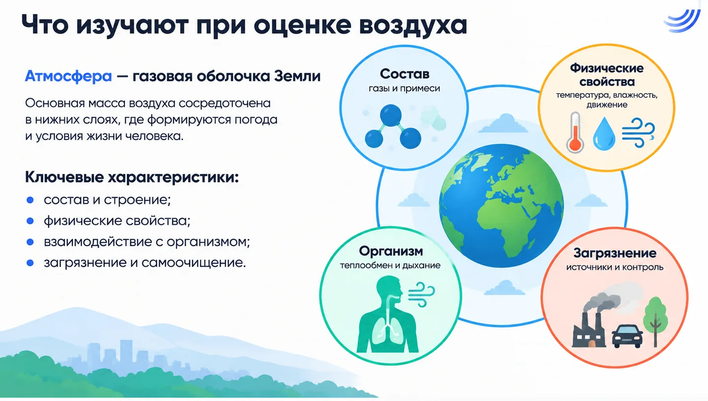 Что изучают при оценке воздуха