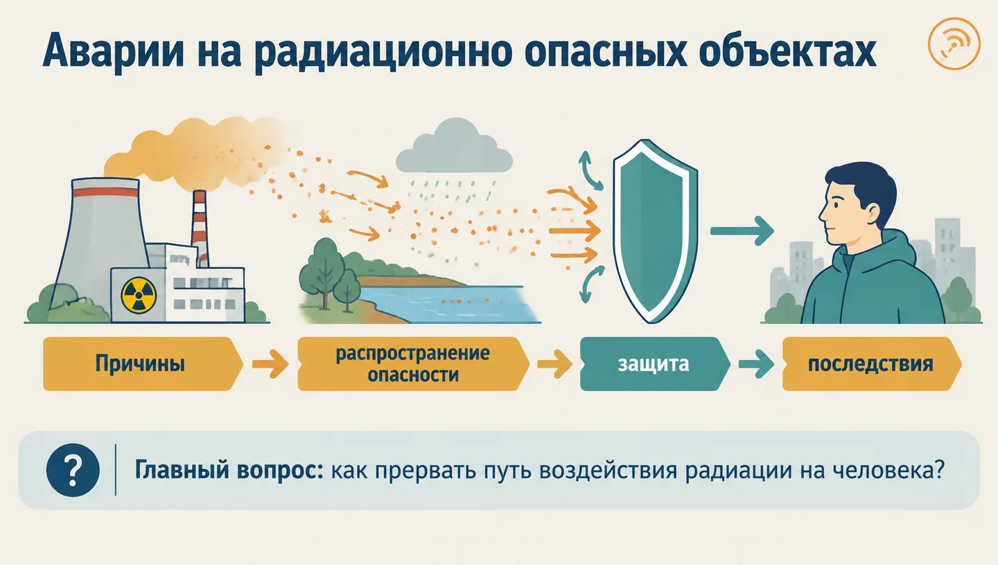 Первый слайд: Аварии на радиационно опасных объектах