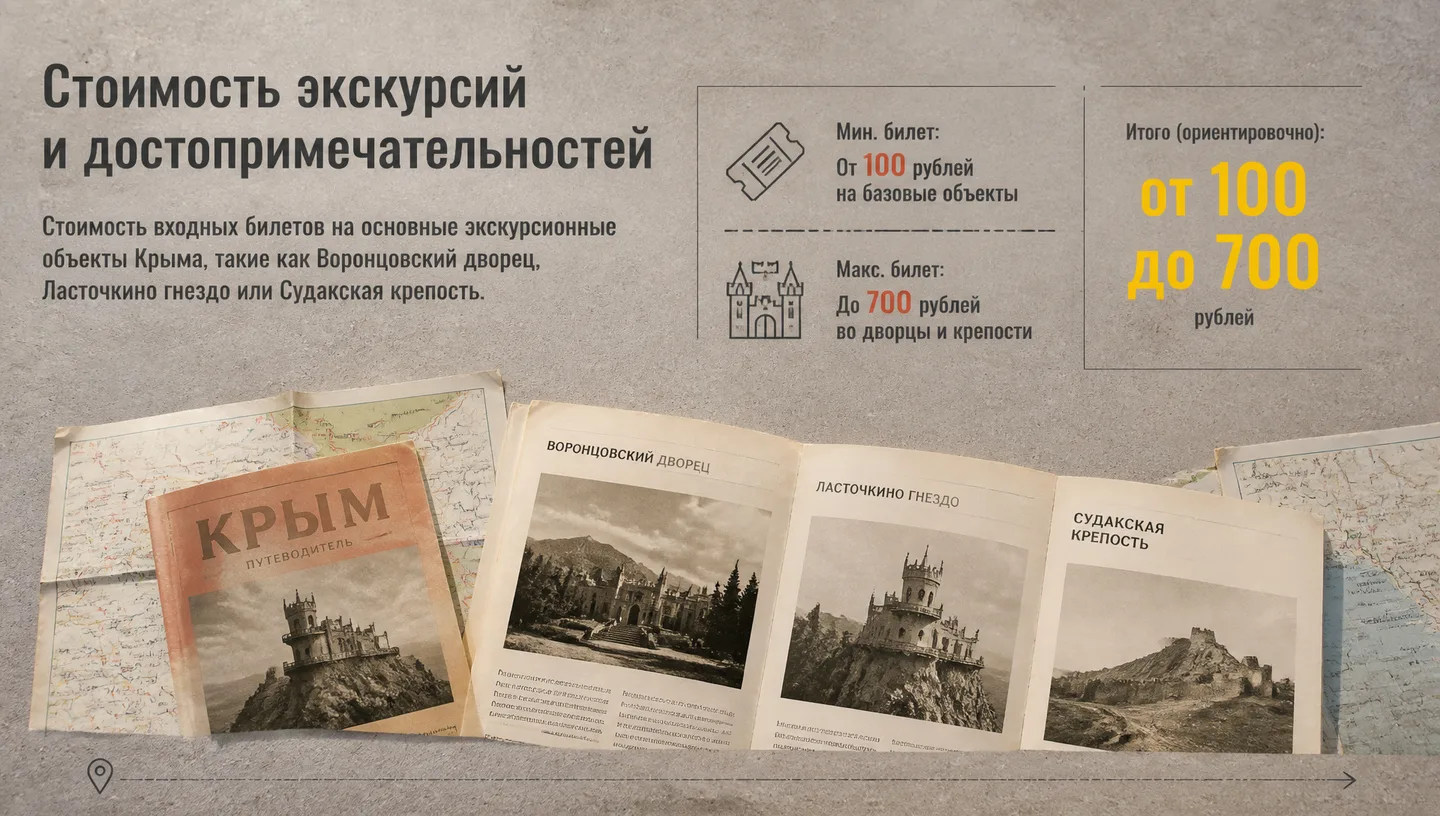 Стоимость экскурсий и достопримечательностей
