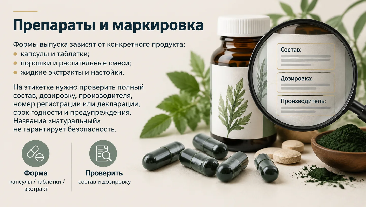 Препараты и маркировка