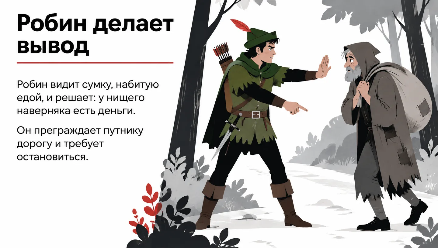 Робин делает вывод