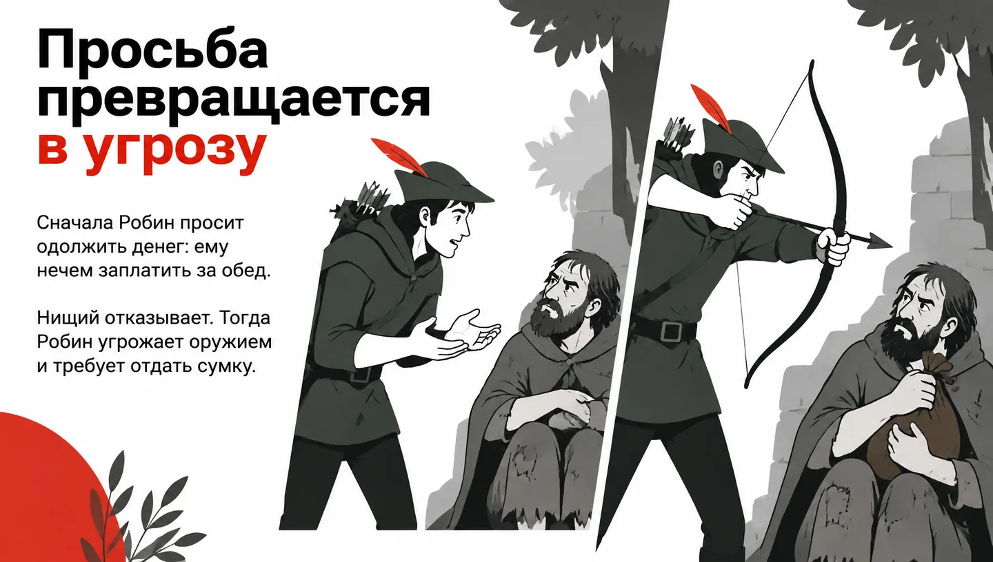 Просьба превращается в угрозу