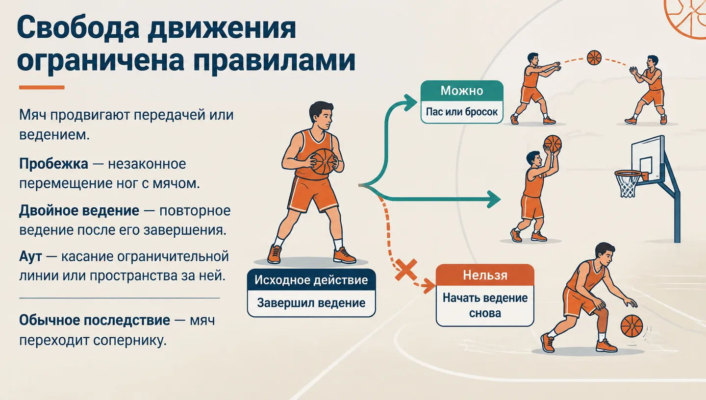 Свобода движения ограничена правилами