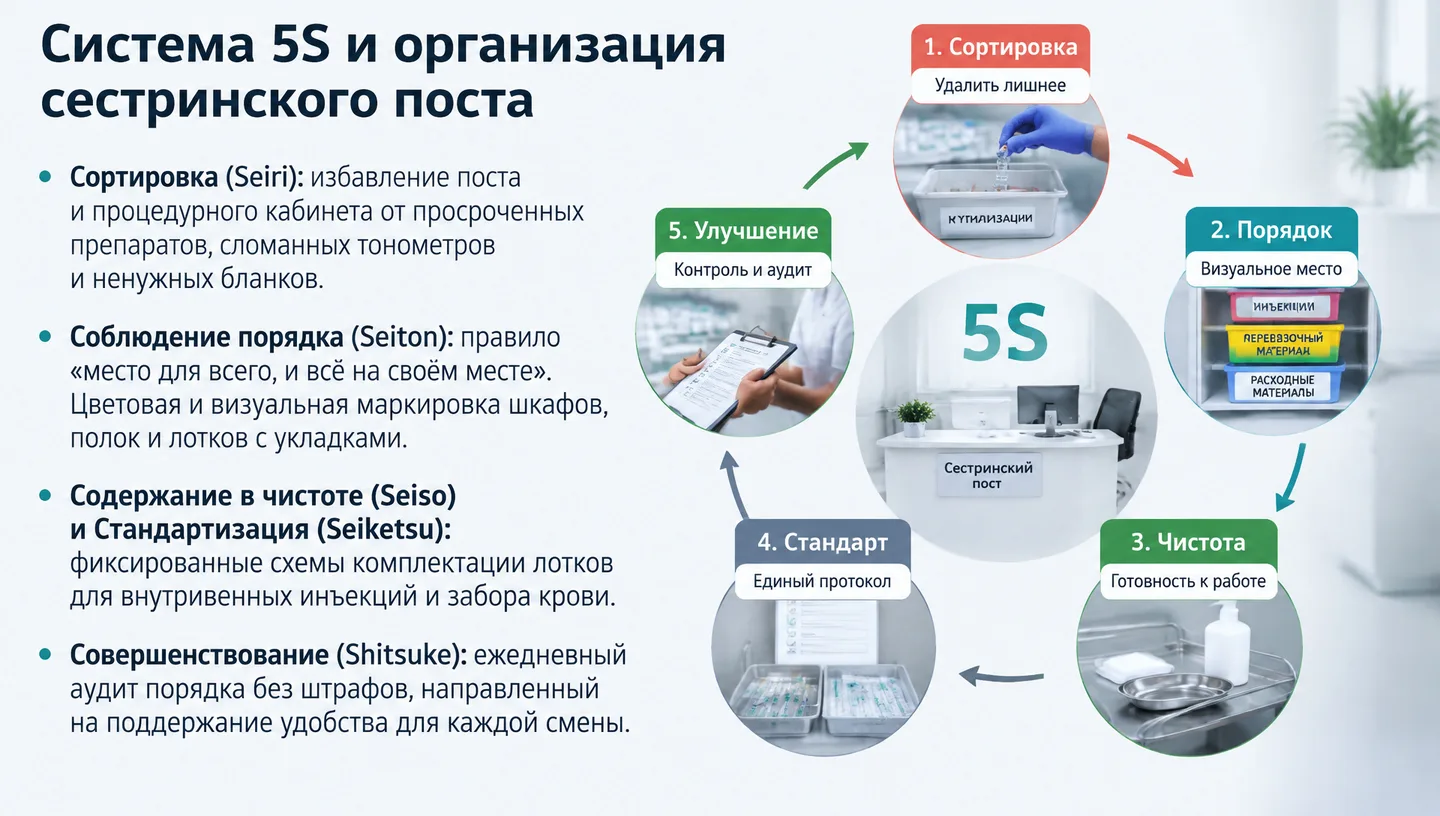 Система 5S и организация сестринского поста