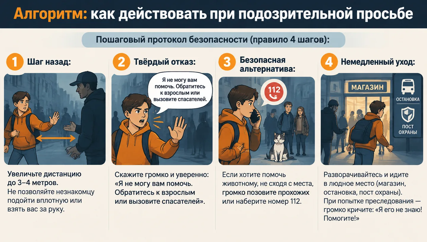 Алгоритм: как действовать при подозрительной просьбе