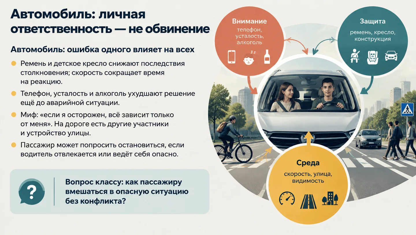 Автомобиль: личная ответственность — не обвинение