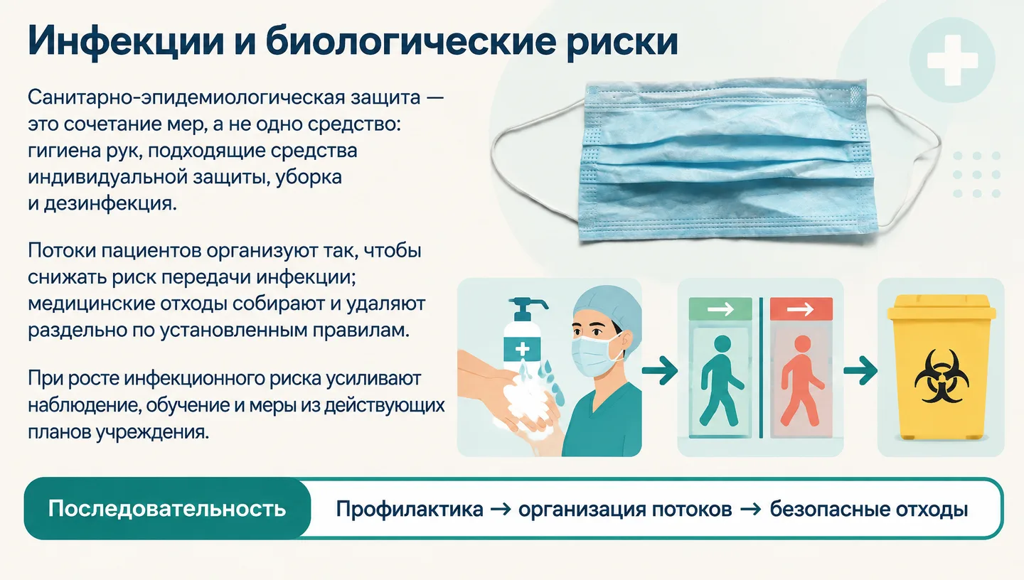 Инфекции и биологические риски