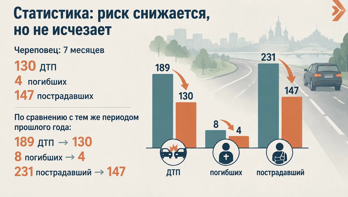 Статистика: риск снижается, но не исчезает