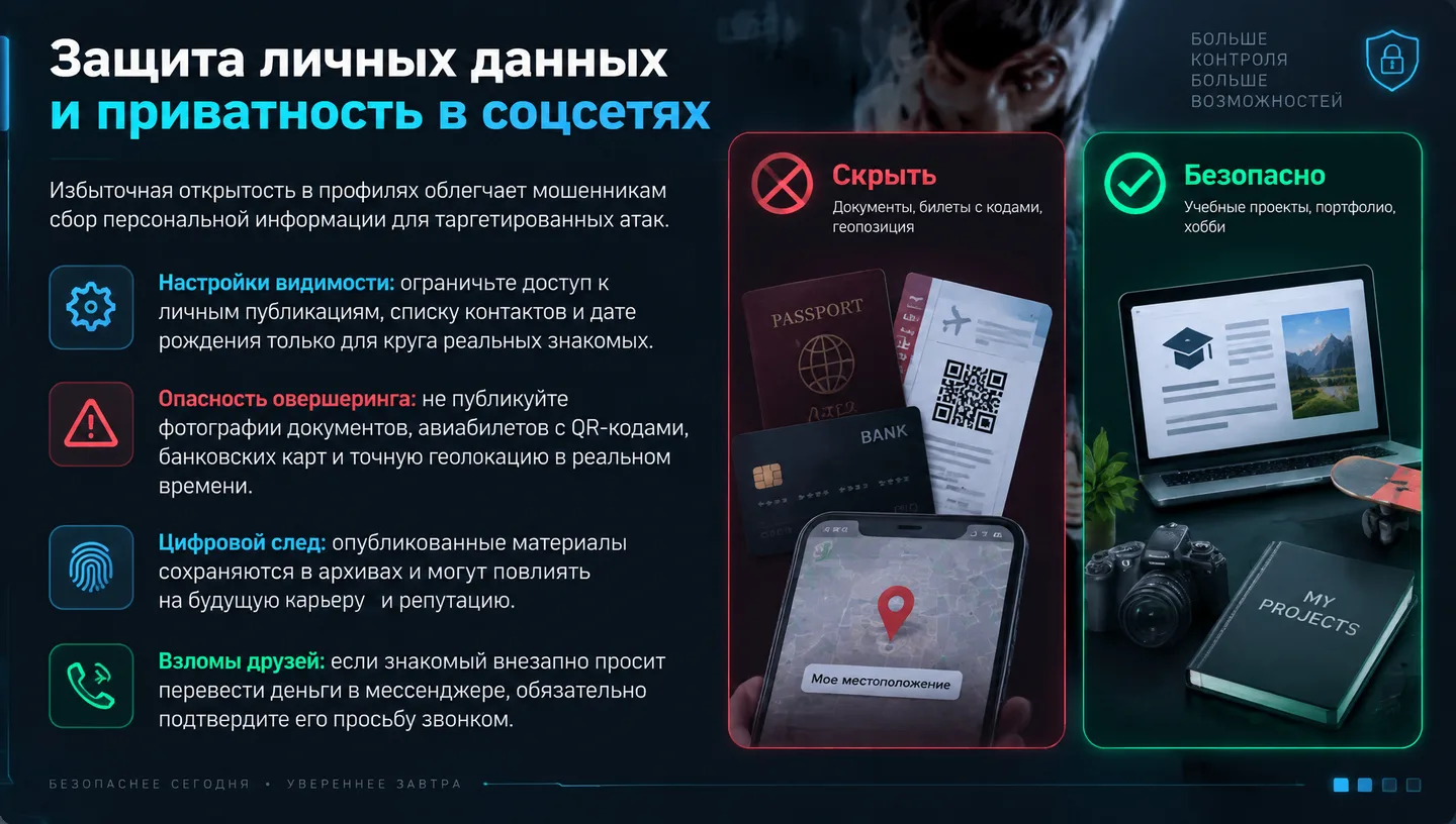 Защита личных данных и приватность в соцсетях