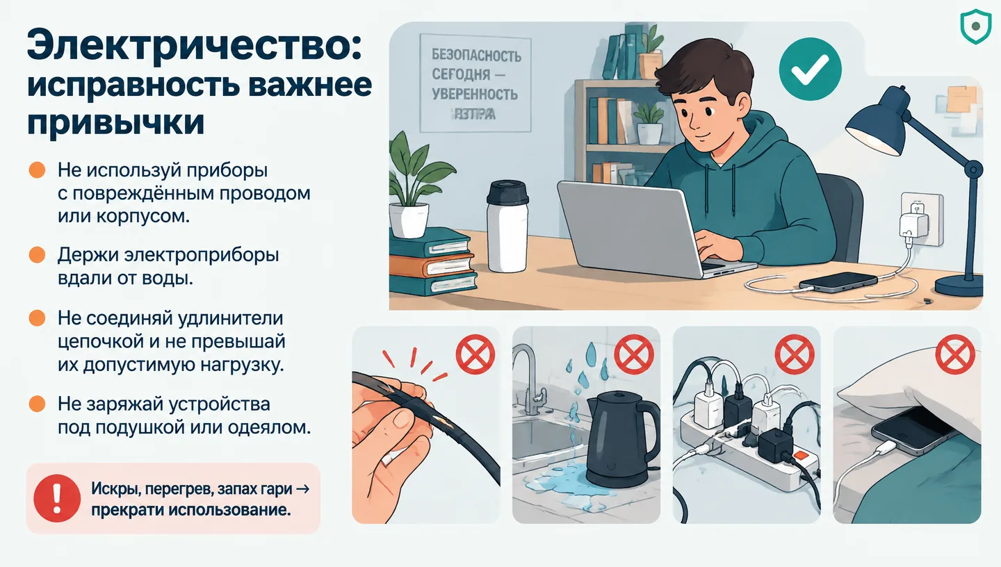 Электричество: исправность важнее привычки