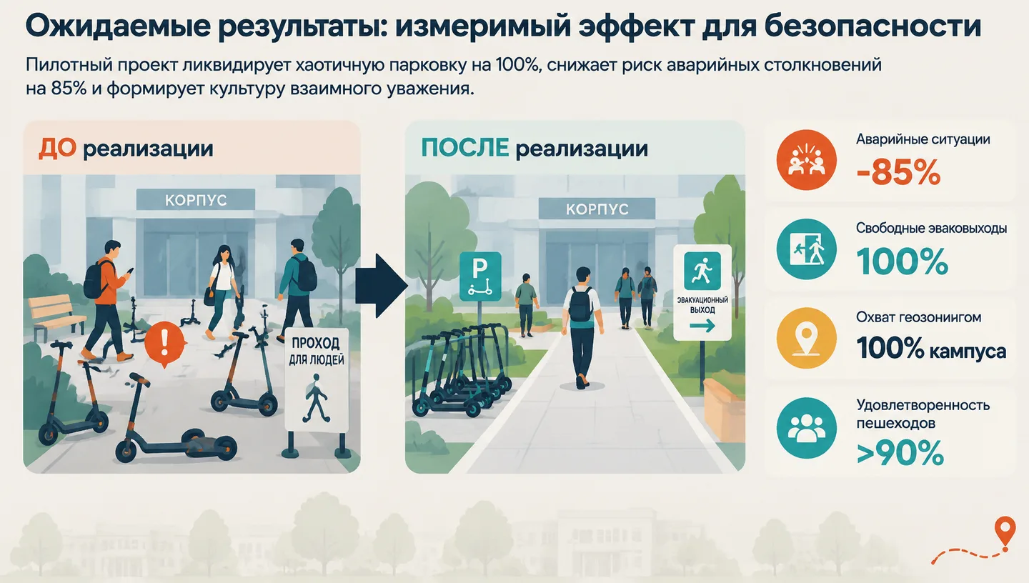 Ожидаемые результаты: измеримый эффект для безопасности