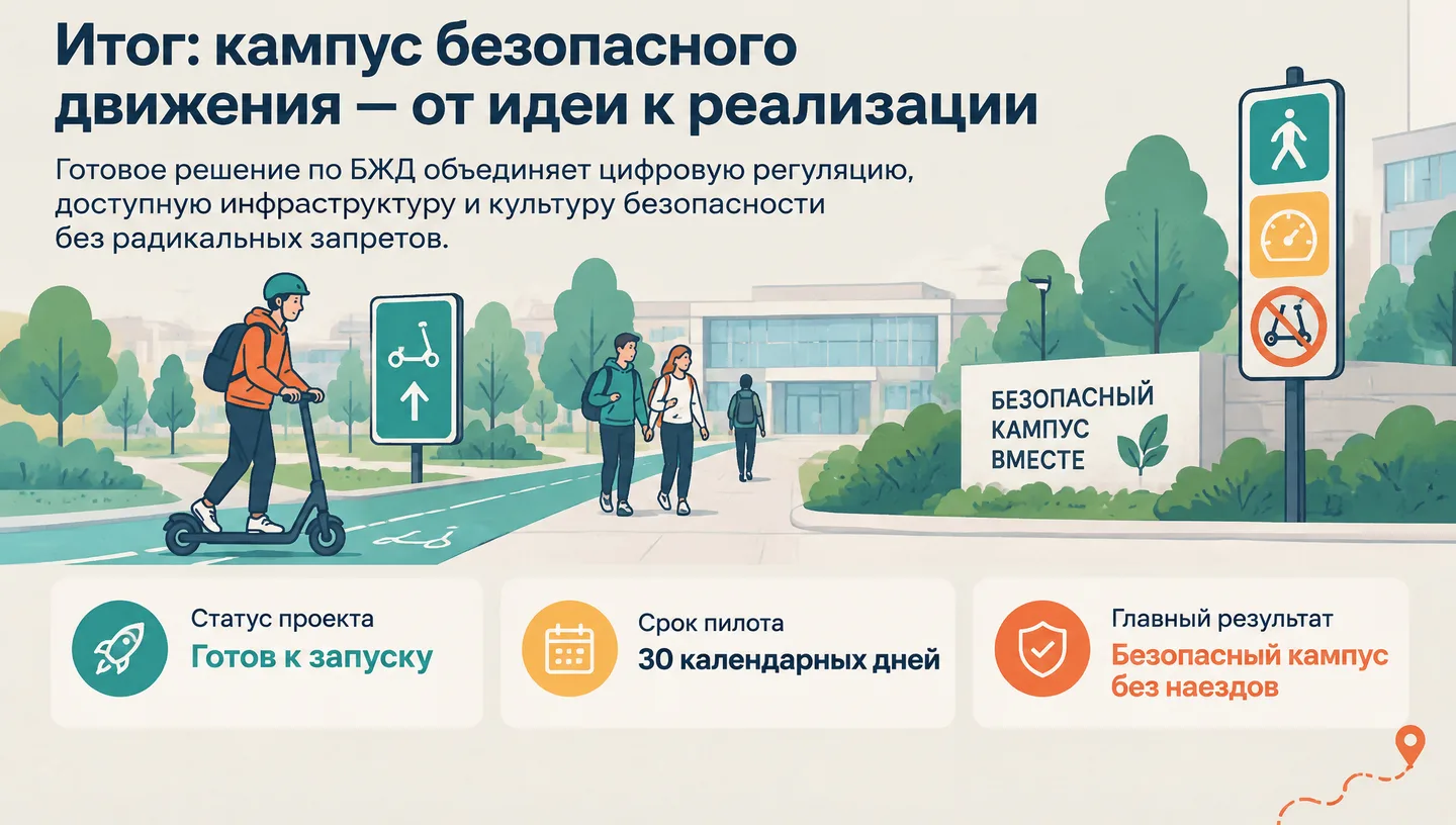 Итог: кампус безопасного движения — от идеи к реализации