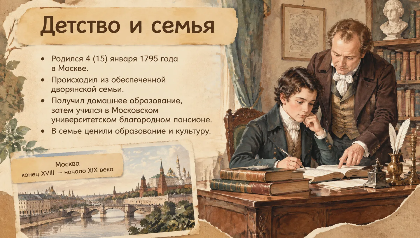 Детство и семья
