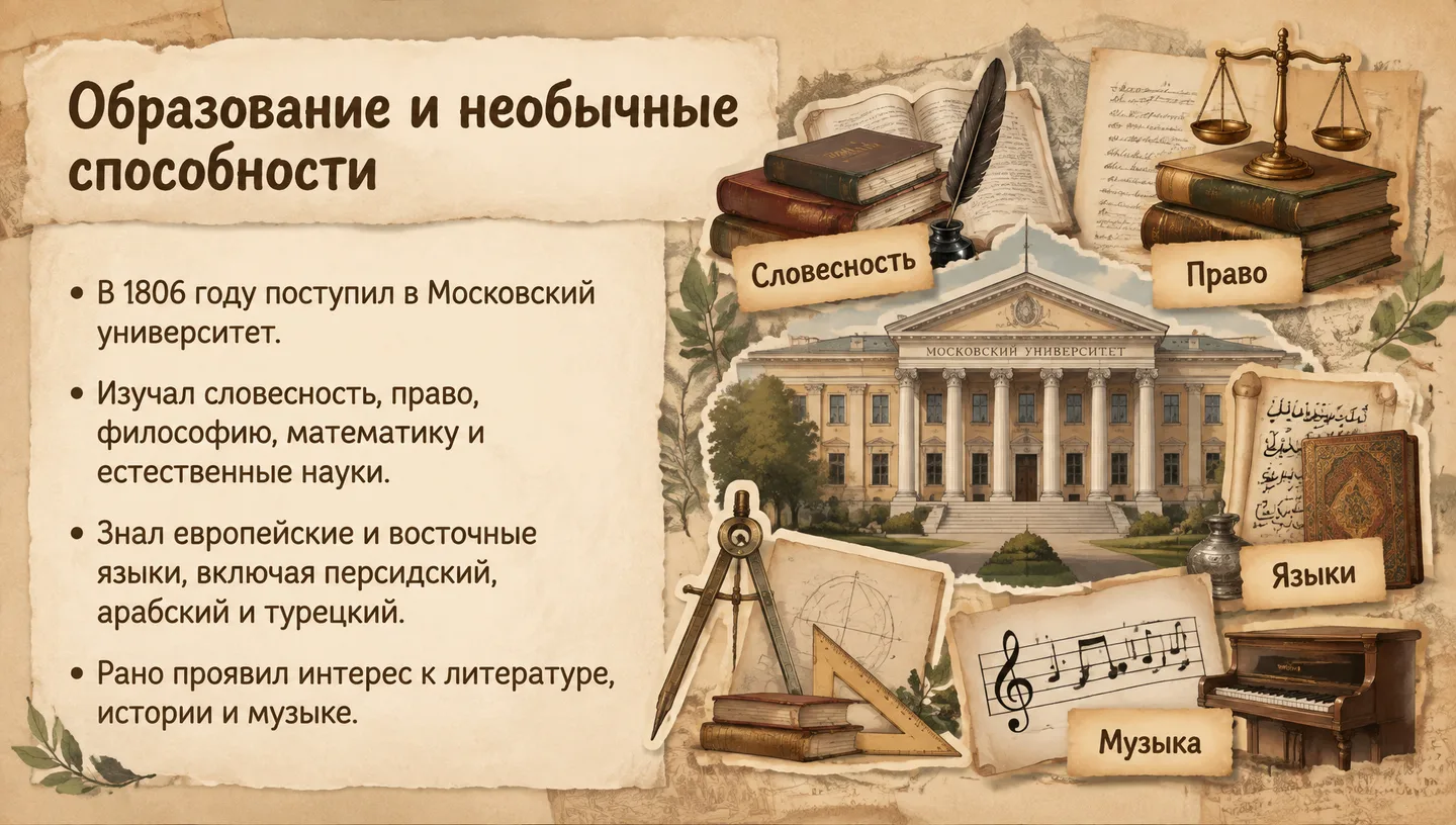 Образование и необычные способности
