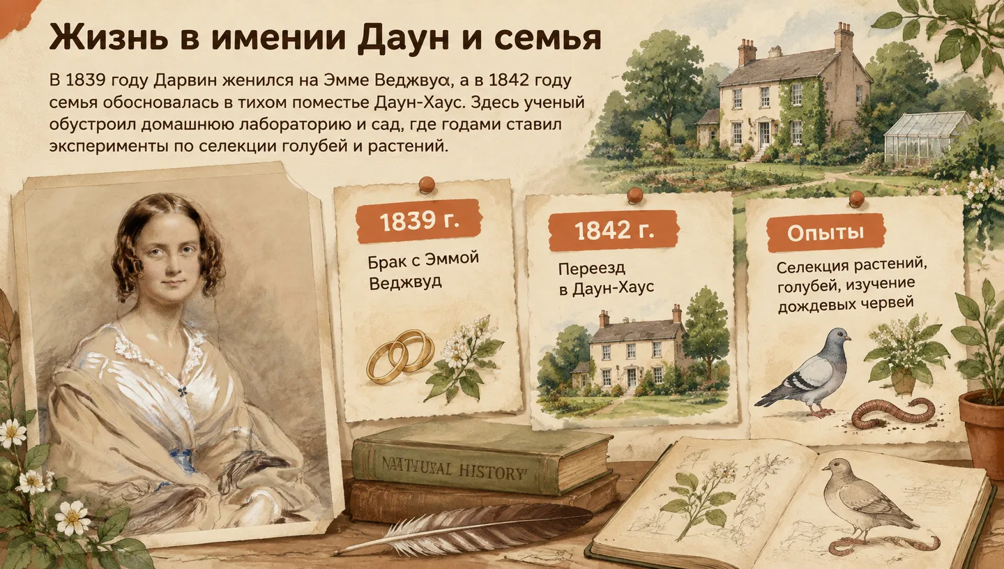 Жизнь в имении Даун и семья