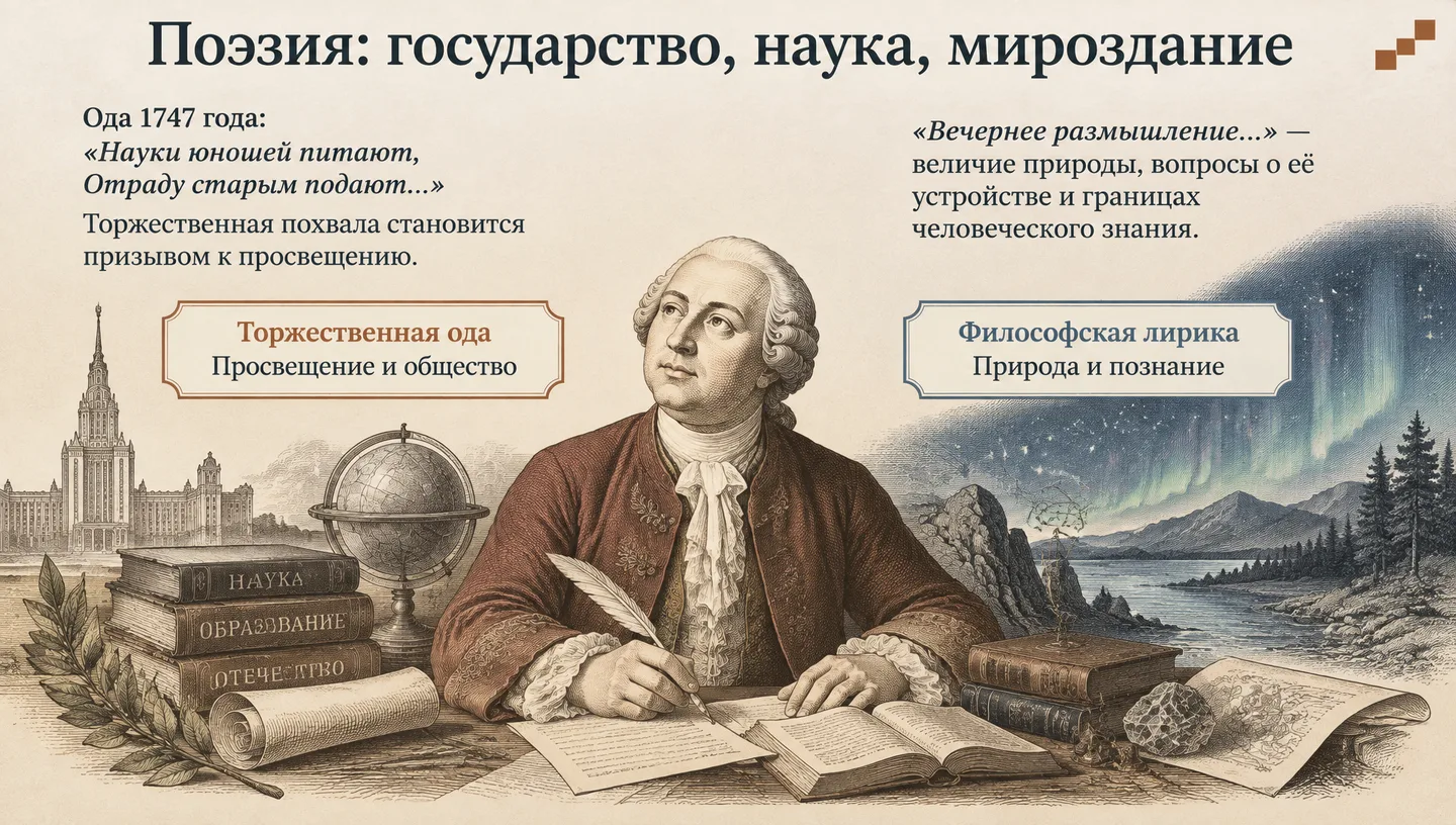 Поэзия: государство, наука, мироздание