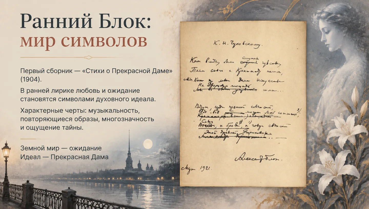 Ранний Блок: мир символов