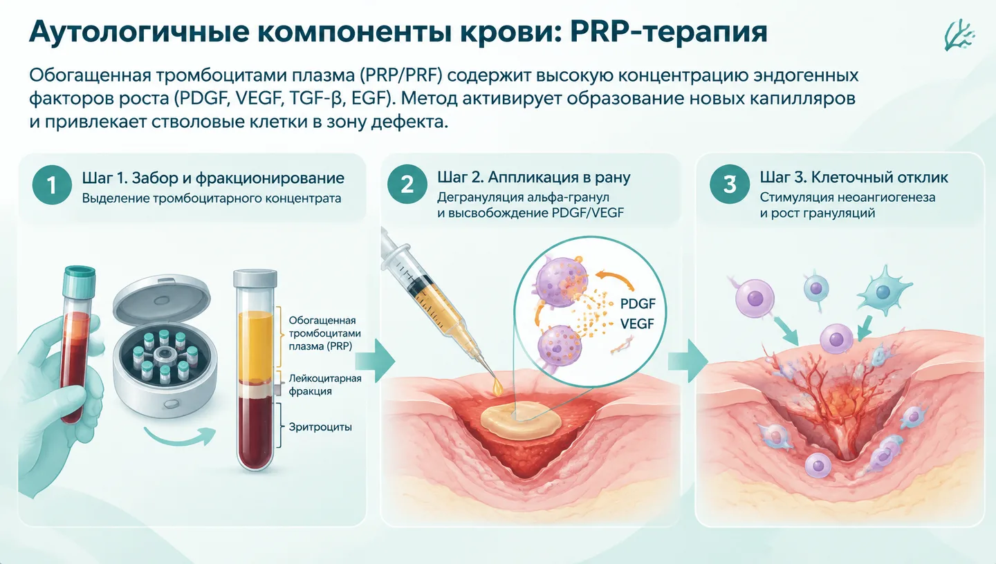 Аутологичные компоненты крови: PRP-терапия