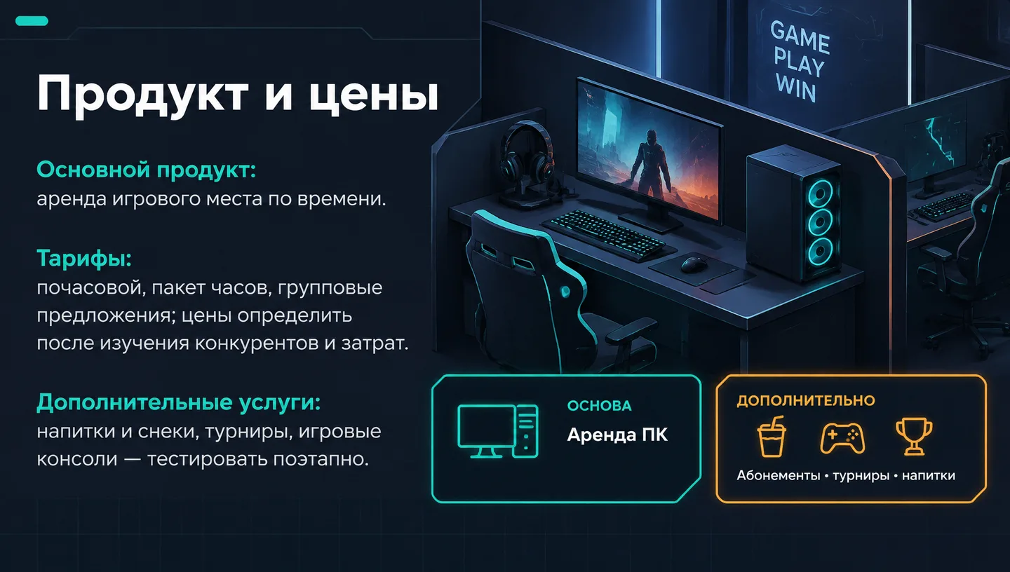 Продукт и цены