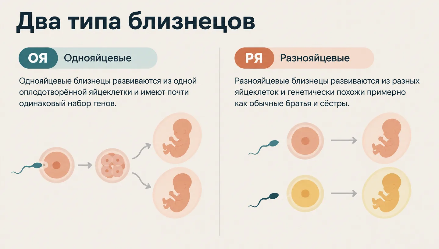 Два типа близнецов