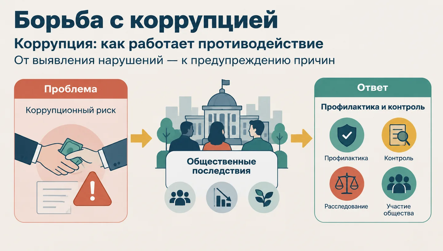 Первый слайд: Борьба с коррупцией