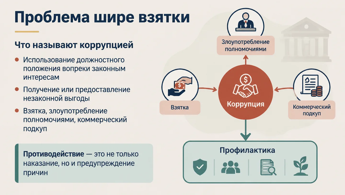Проблема шире взятки