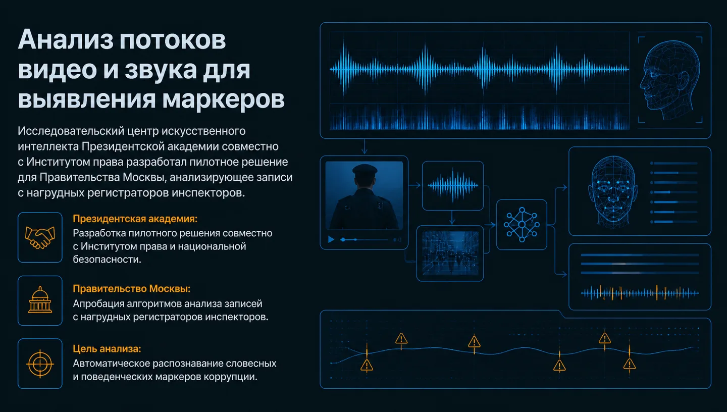 Анализ потоков видео и звука для выявления маркеров